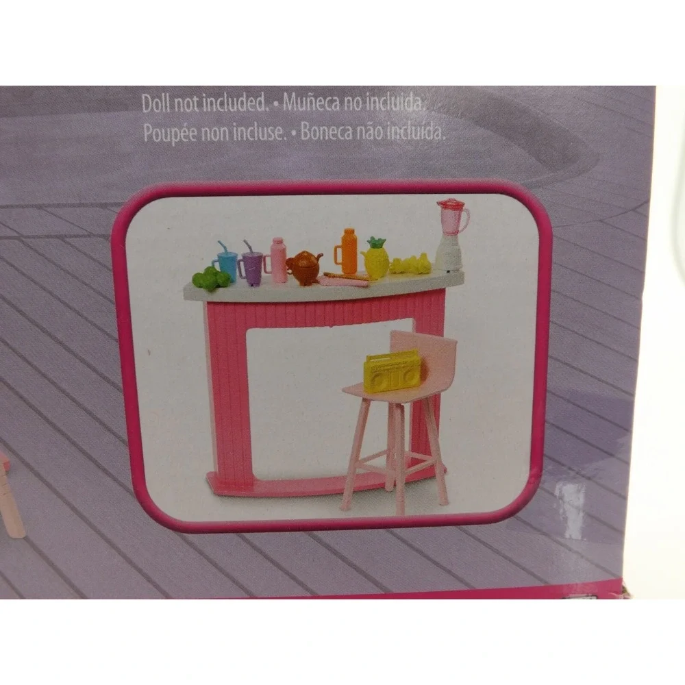 Barbie Accessories Doll House Furniture and Decor  Poolside Smoothie Bar